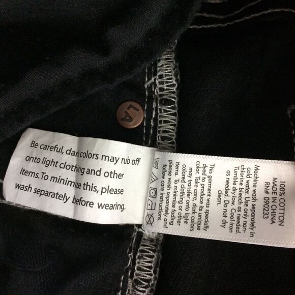 Pacsun black denim distressed hem denim skirt - Picture 7 of 8